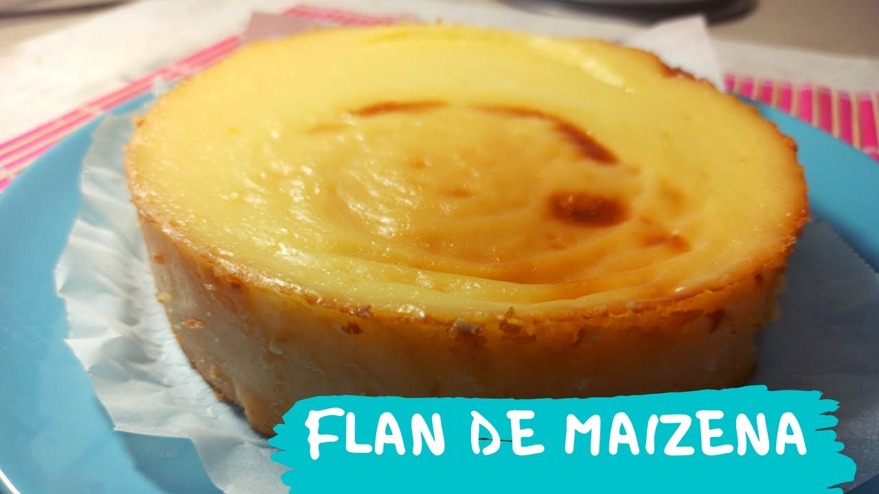 FLAN de Maizena fácil con toque limón