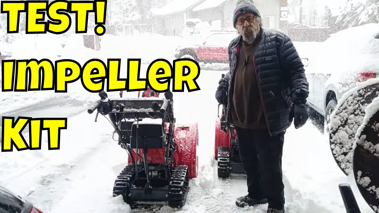 TEST For Impeller Kit on 2 Identical Honda HSS928 Snowblowers ! One With One Without .