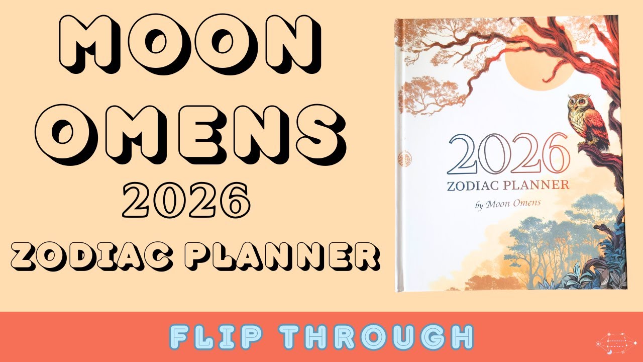 Moon Omens 2026 Zodiac Planner Unboxing + Flip-Through | Astrology Planner Review | It FINALLY came!