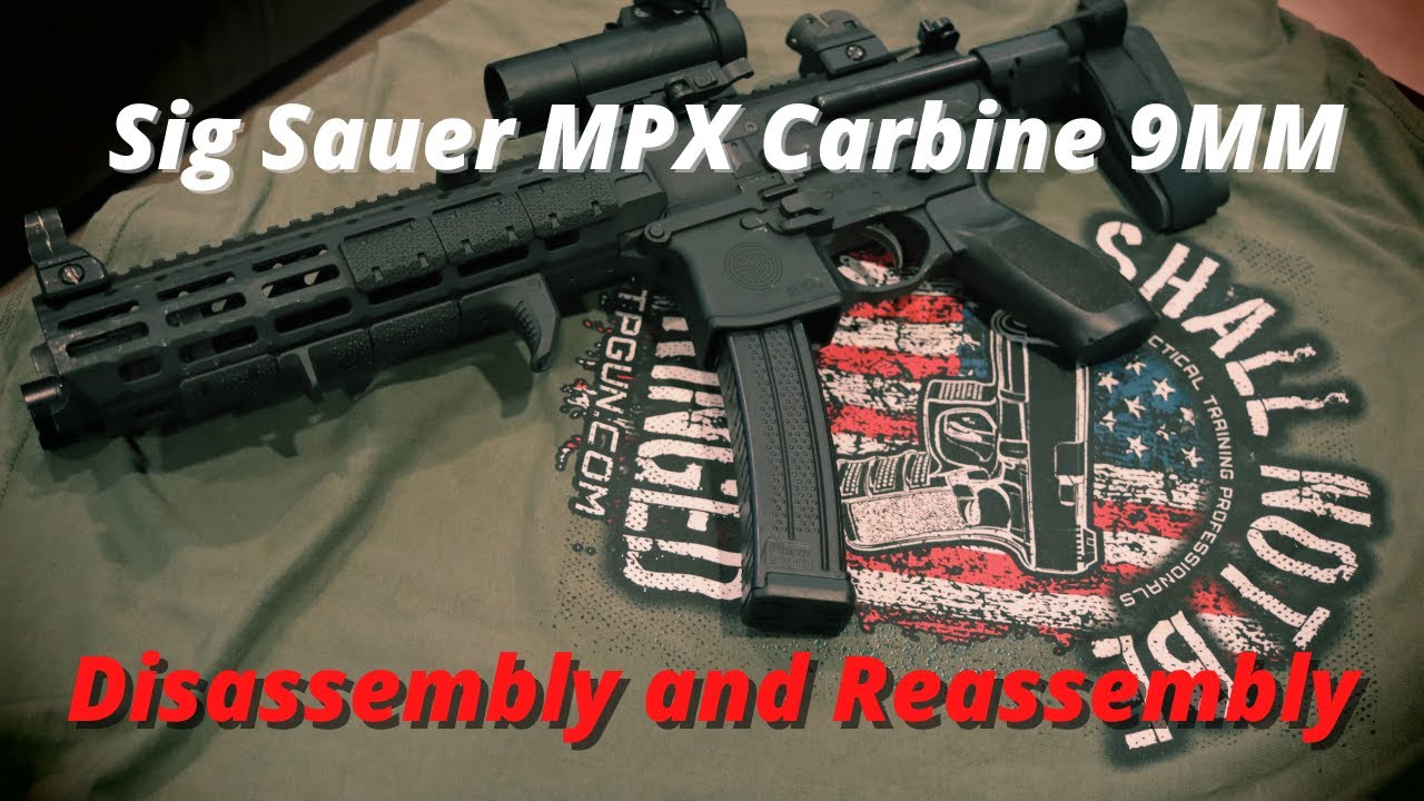 Sig Sauer MPX Carbine 9mm, Field Strip