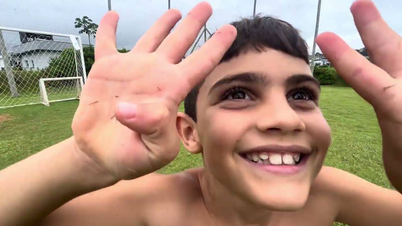Desafio de futebol Bento e papai