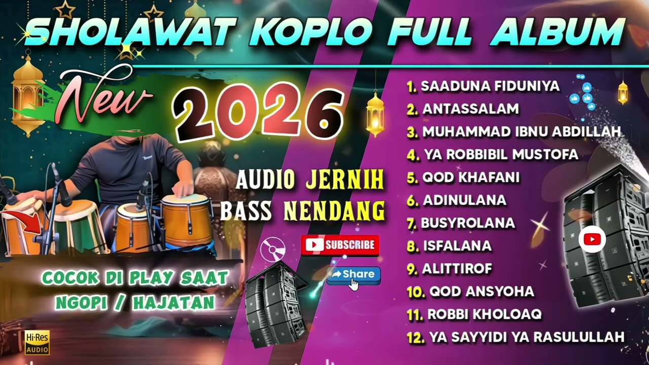 SHOLAWAT NABI DANGDUT KOPLO FULL ALBUM TERBARU 2026 ( SADUNA FIDUNYA )