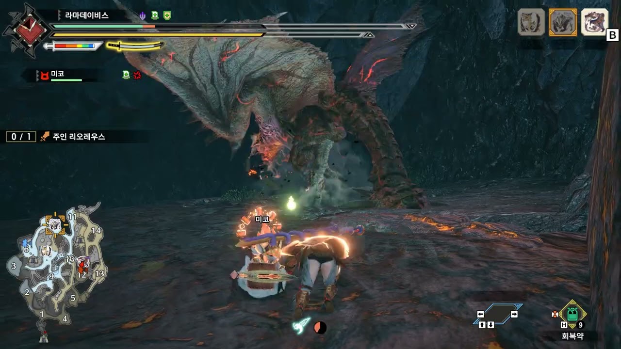 [몬헌 라이즈] 주인 리오레우스 한무콤보