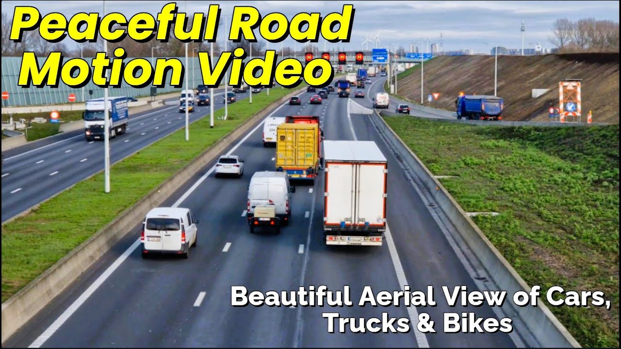 Soothing Urban Traffic Flow | Relaxing City Road Ambience 🚗🚚🏍️ #TrafficFlow #UrbanAmbience #CityLife