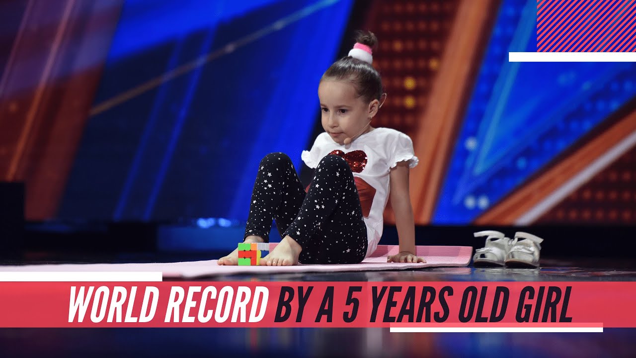 WORLD RECORD by a 5 years old girl