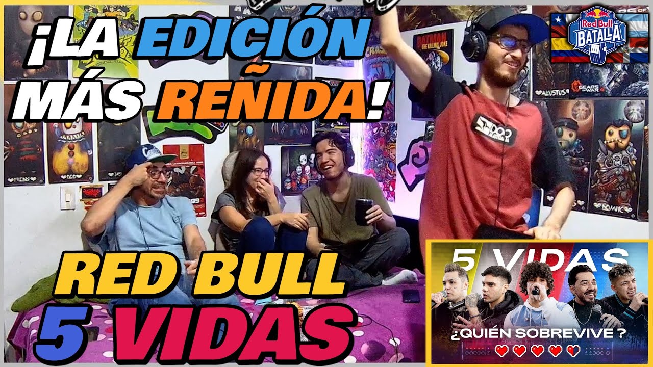 🔴COLOMBIANOS REACCIONAN a RED BULL 5 VIDAS - ¡LA EDICIÓN MÁS REÑIDA! [LOKILLO, DANI, META, KAISER..]