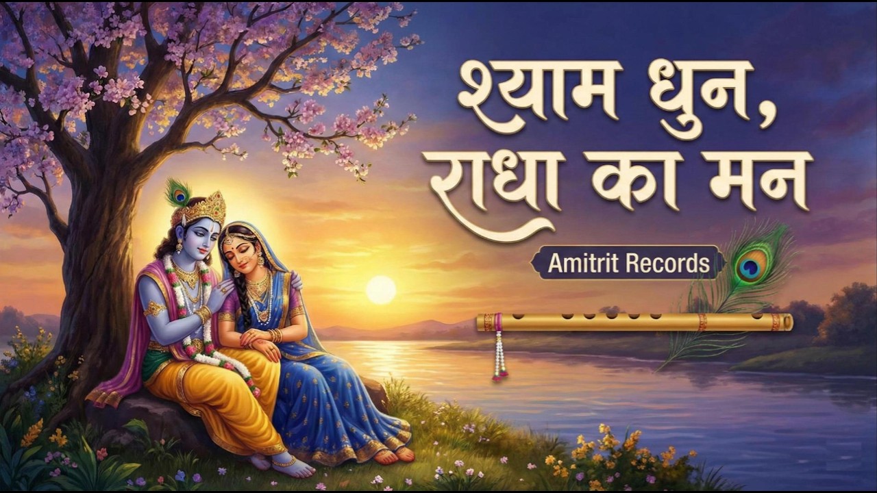 श्याम धुन, राधा का मन | Very Beautiful Radha Krishna Bhajan | Amitrit Records
