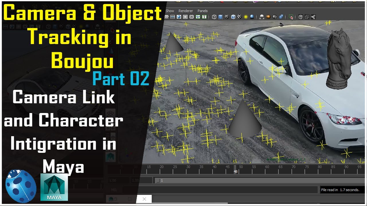 BOUJOU - Camera and Object Tracking in Boujou Part 02/02 | Camera Object Tracking in Boujou & Maya