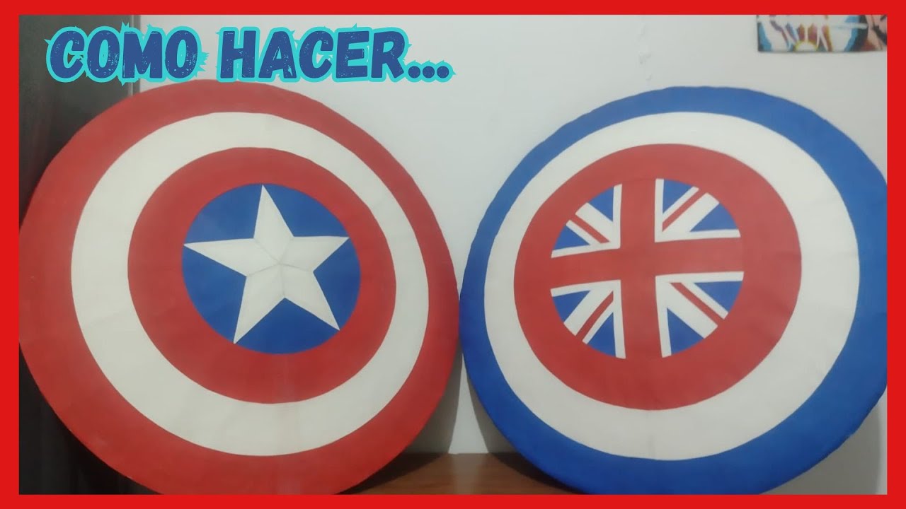 TUTORIAL como hacer los ESCUDOS del Capitán América y la capitana Carter  con ¡CARTON!