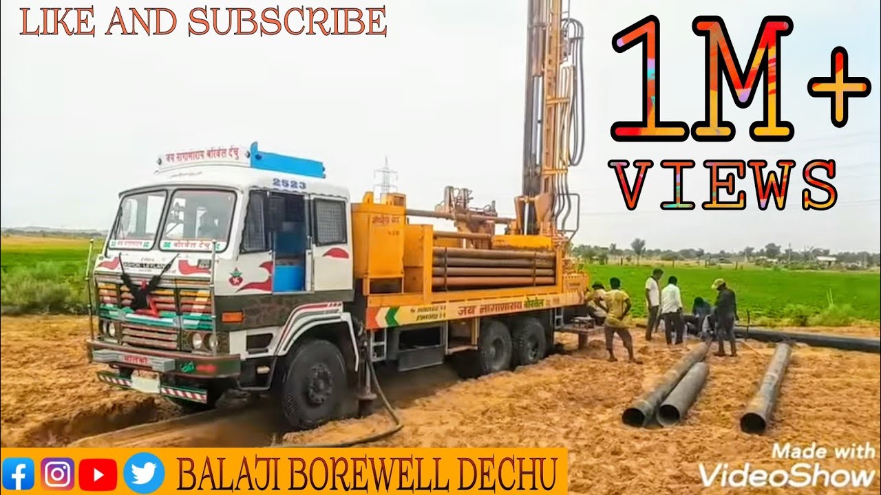 Step by step borwell drilling point. balaji borwell machine dechu