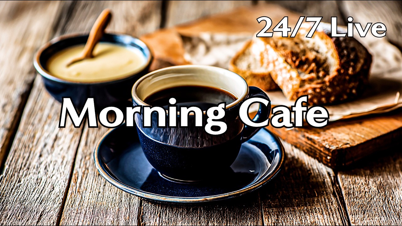 24/7 Live Morning Café Jazz Mix ☕ Coffee & Fresh Bread Moments