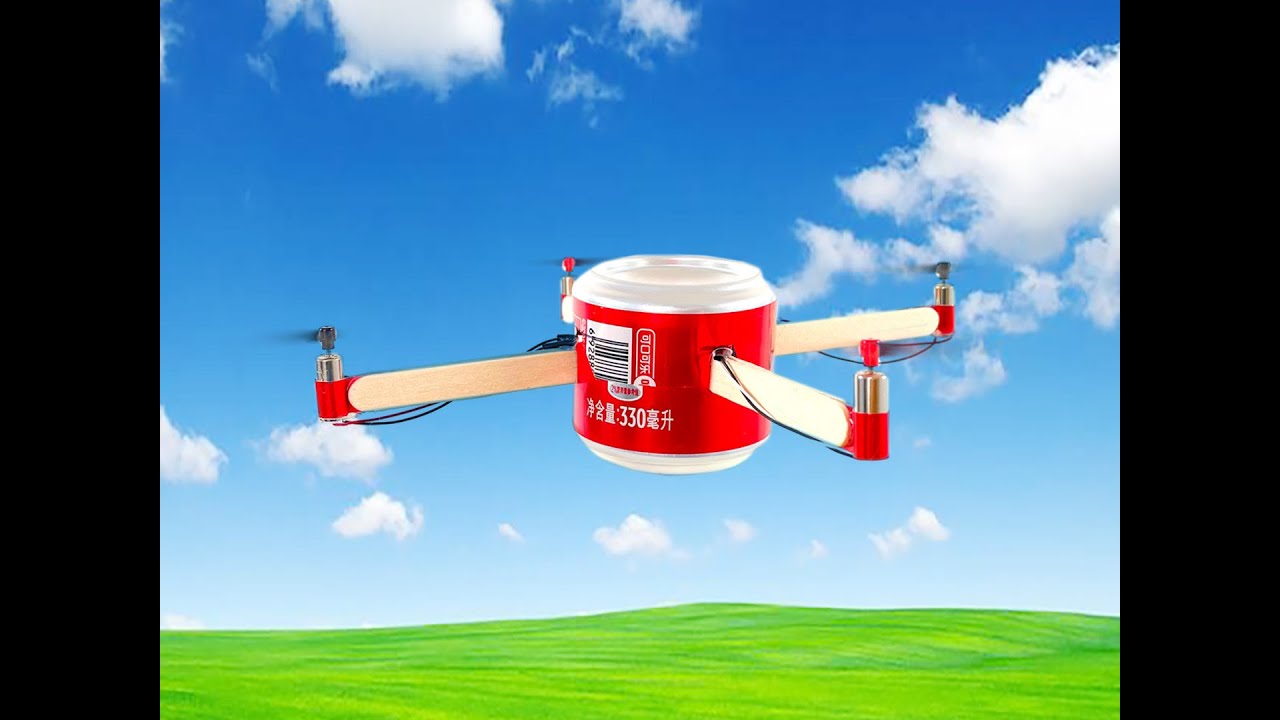 Making a drone from a cola can | DIY | Drone making | Remote control airplane | Homemade toy