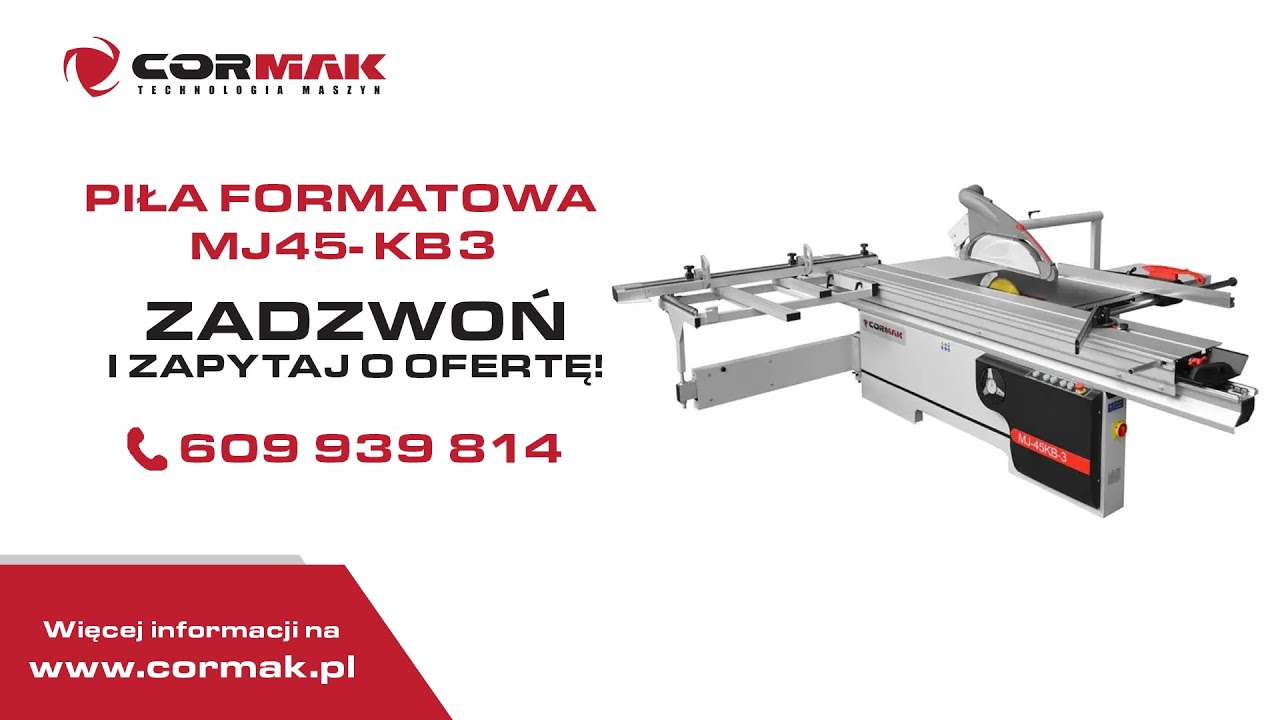 Perfekcyjne Cięcie za Każdym Razem. Dlaczego wybrać CORMAK MJ45-KB3?