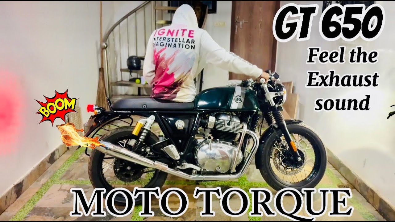Code6 Tuned GT650 Reaction | Moto torque Exhaust 💥I Loud Crackles 💥I  
