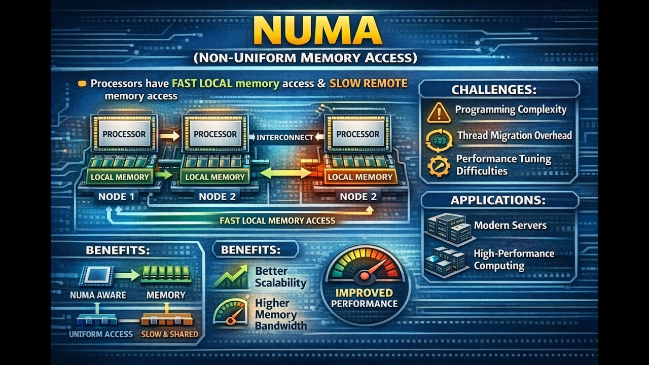 Non Uniform Memory Access(NUMA) in Parallel Architecture