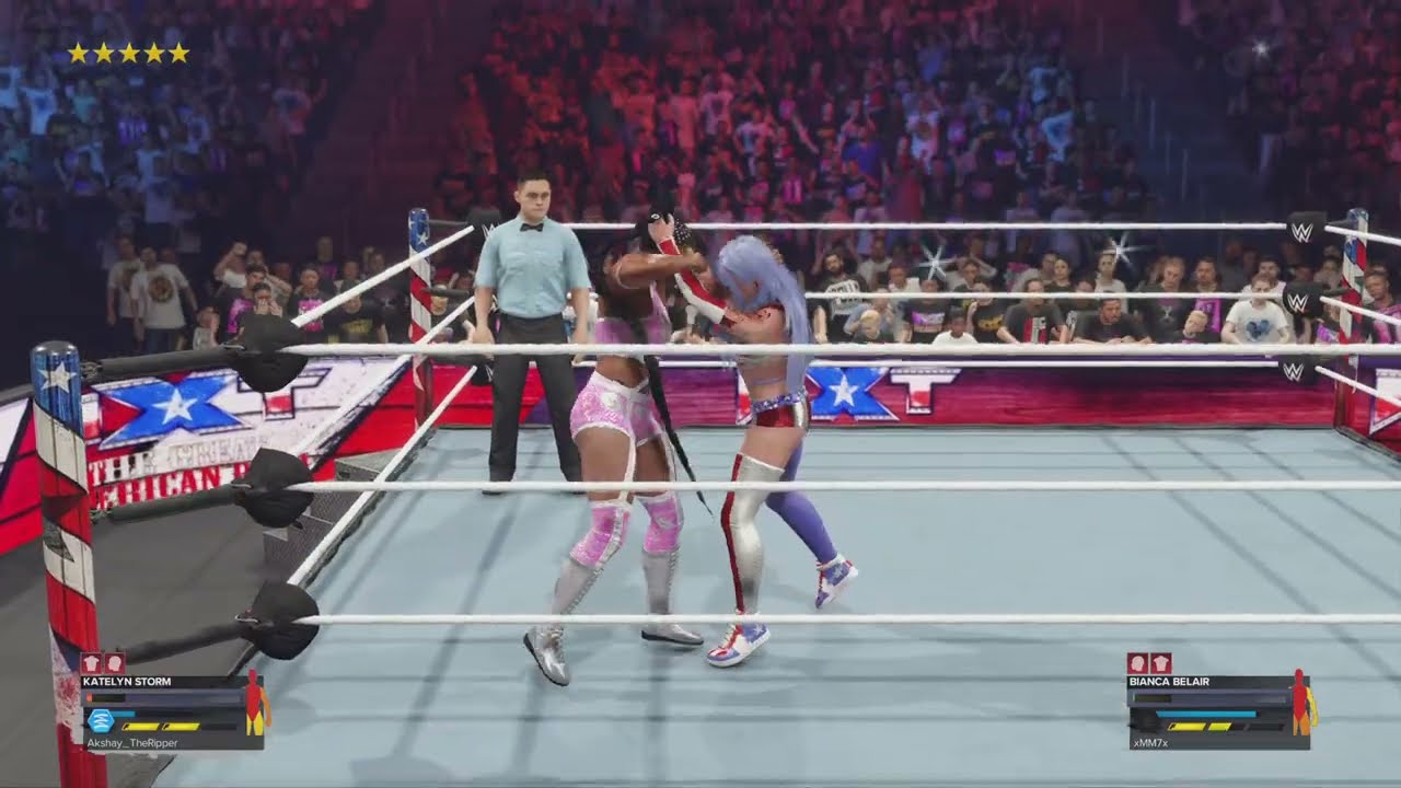 WWE 2K24 - Katelyn Storm VS Bianca Belair - Normal 1v1 Women's Wrestling Match | PS5