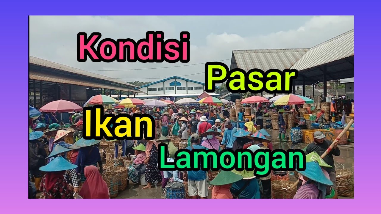 Kondisi pasar ikan lamongan///KOTA SOTO////ikan tambak terbesar dijawa timur