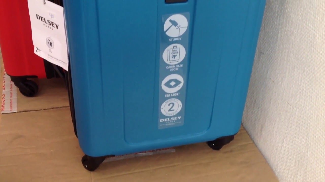 Valise trolley rigide &Eacute;PINETTE DELSEY 4 roues S'Cale Boutik maroquinerie bagage 28 av auber nice