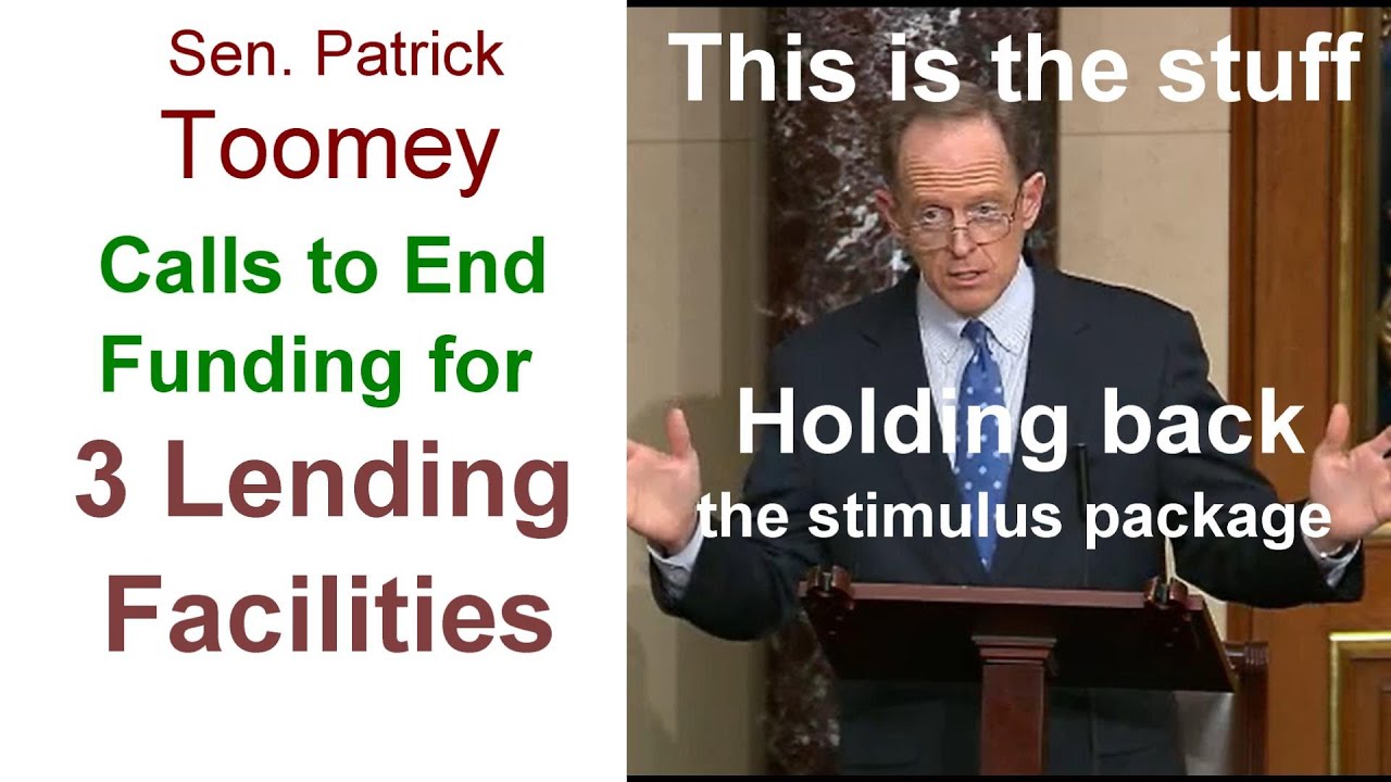 FED FEUD Bogging Negotiations for the Stimulus check updateToomey 12/19/2020 | This is the Roadblock