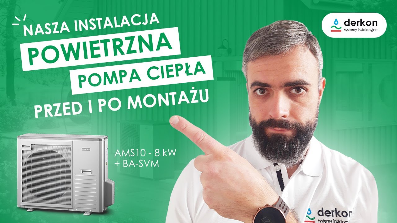 Kolejny montaż powietrznej pompy ciepła NIbe split 8kW, jednostka wewnętrzna BA-SVM, bufor 100l.