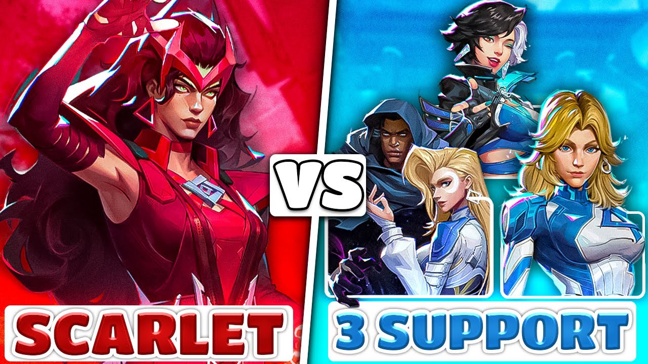 Алая Ведьма против 3 саппортов: мета | Marvel Rivals