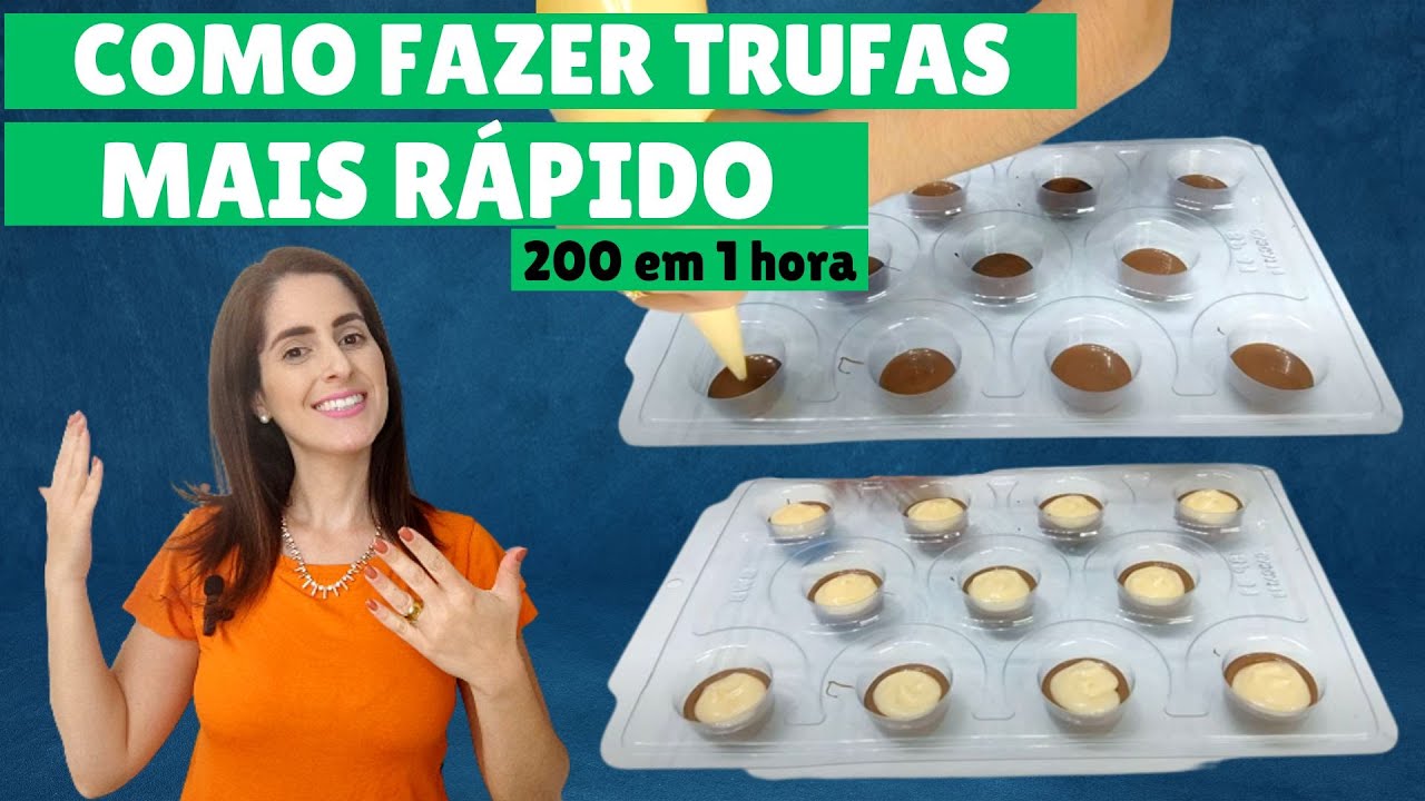 Como Fazer Trufas RÁPIDO | 200 em 1Hora | Aula completa!