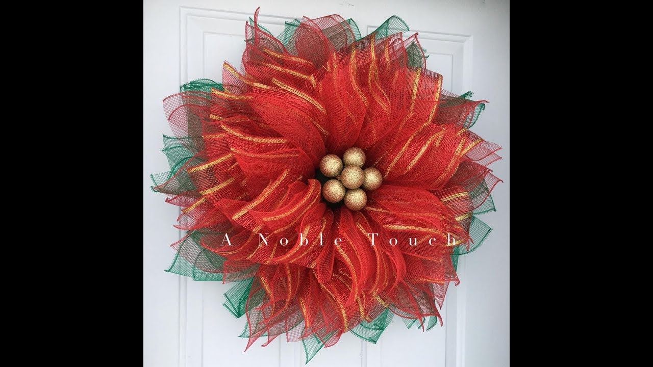 DIY Poinsettia Center for your Flower
