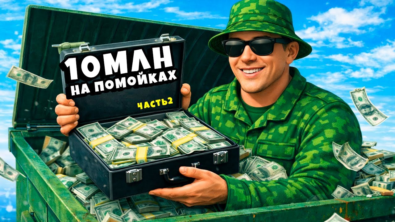 НАШЕЛ 1МЛН В МУСОРКЕ! 10 МЛН на ПОМОЙКАХ в GTA5 часть2 на MAJESTIC RP