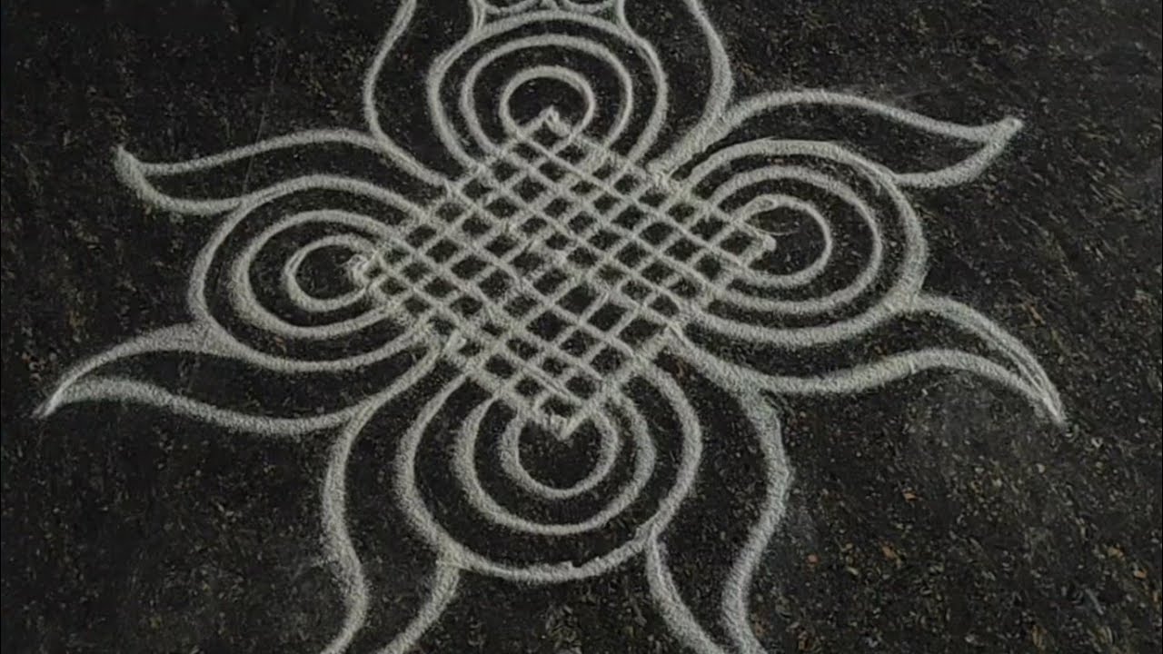Simple and easy kolam 