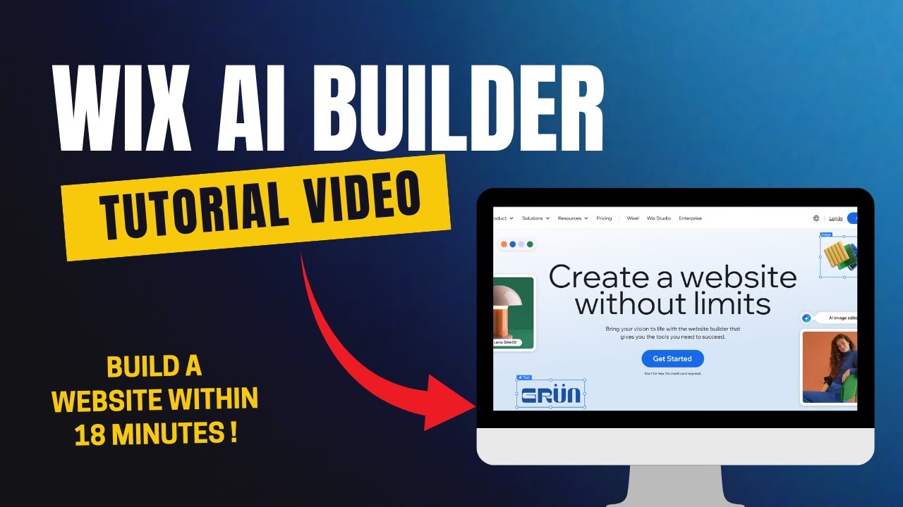 WIX AI Website Builder Tutorial, create a modern handyman website within 18 minutes