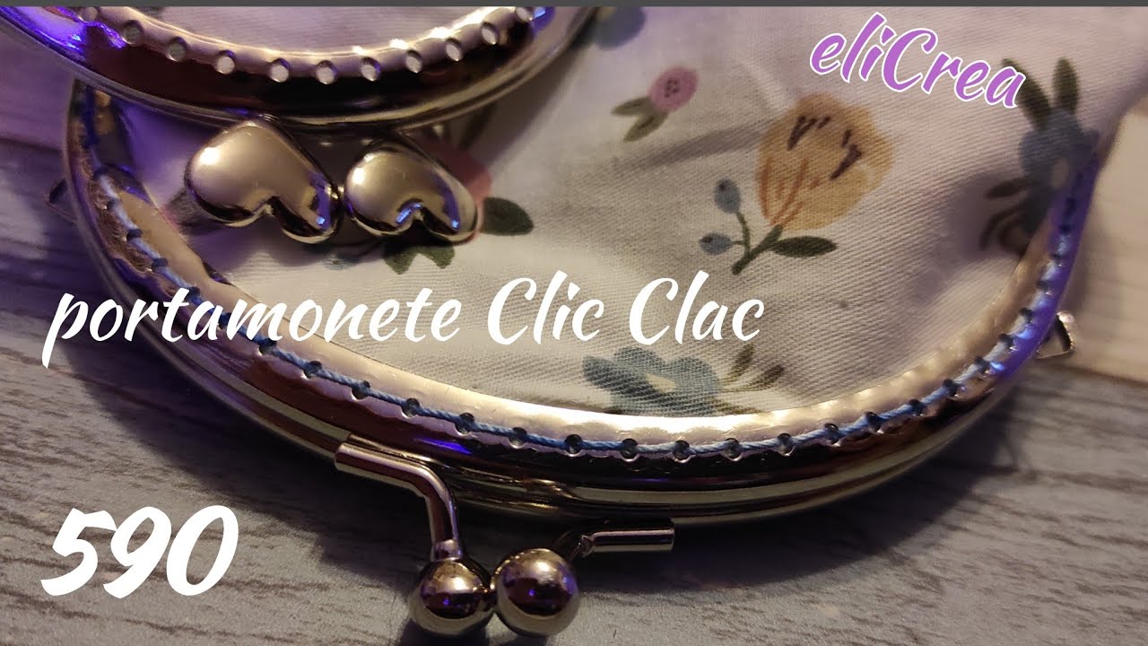 590 CUCIRE modello Clic Clac tutorial  eliCrea borsellino clic clac