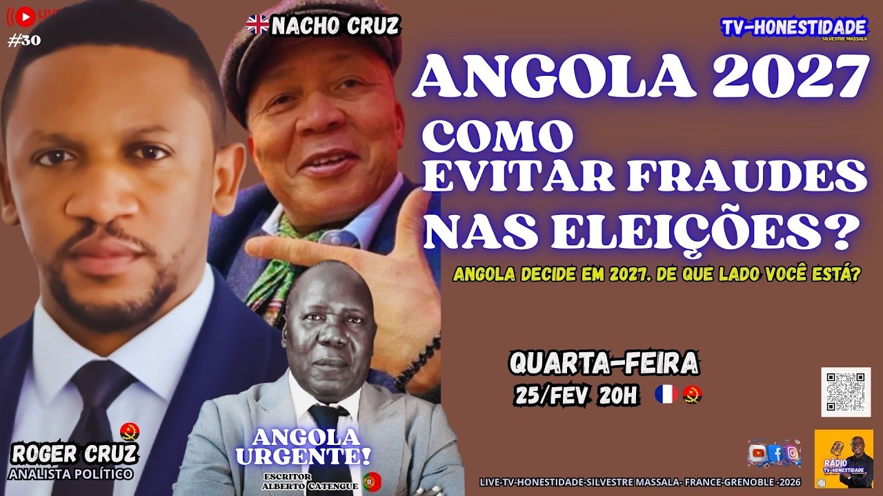 # ANGOLA 2027- COMO EVITAR FRAUDES NAS ELEIÇÕES ? Angola decide em 2027. De que lado você está?