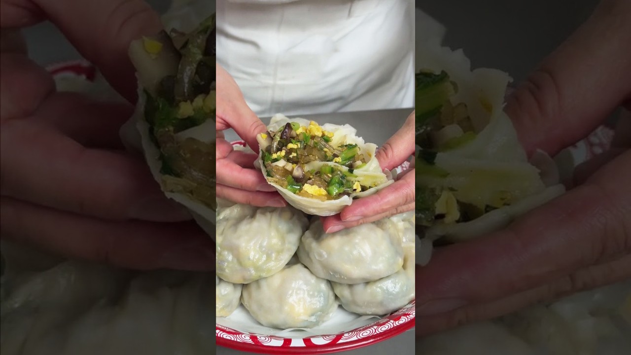 Vegetarian Steamed Dumplings Scalded Dough Recipe