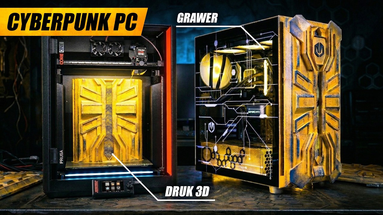Tworzę CYBERPUNKOWY komputer - Projektuję m&oacute;j własny cover PC