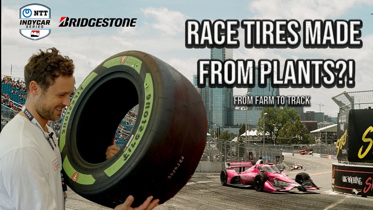 The SECRET Behind IndyCar's New Tire (they're made from PLANTS) | Dylan Efron