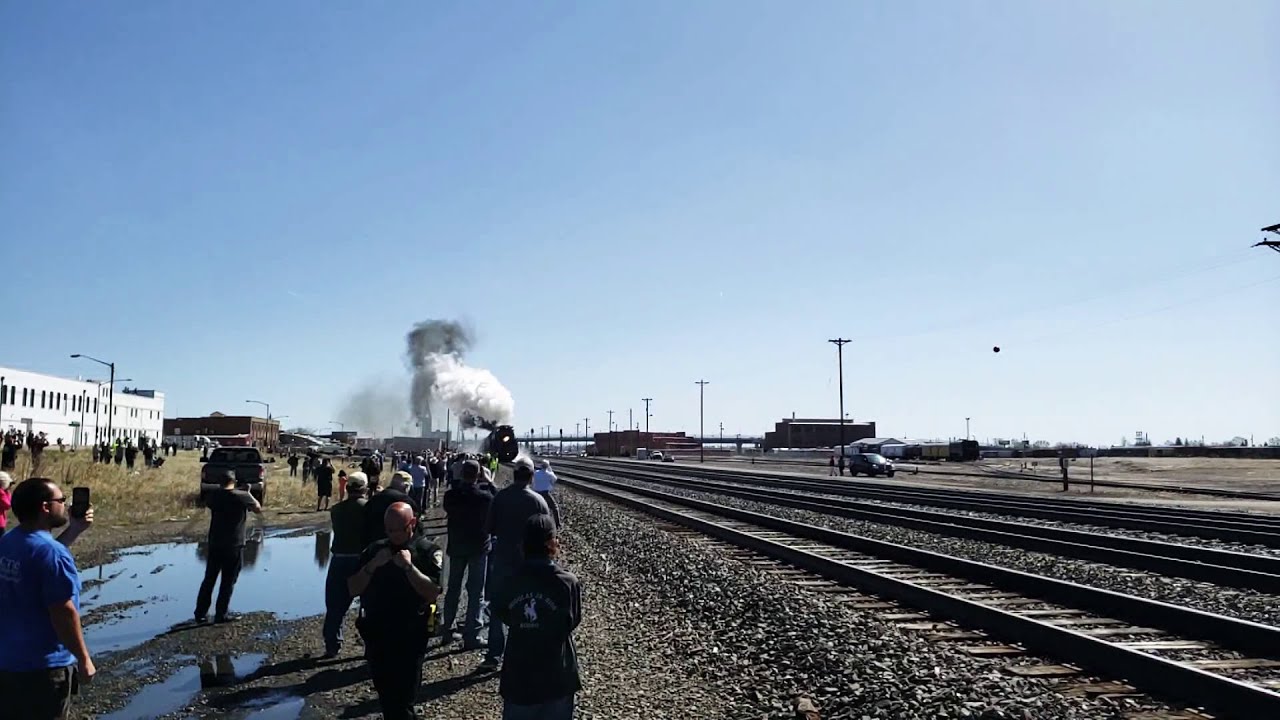 Big Boy train #4014 leaving Cheyenne Wyoming 2019