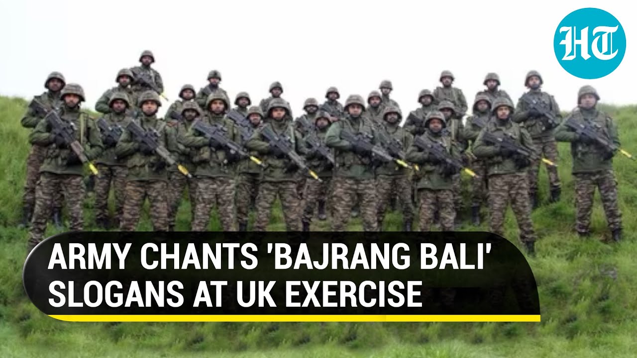 Indian Army soldiers roar in UK; Chant 'Jai Bajrang Bali' slogans after recent row in India | Watch