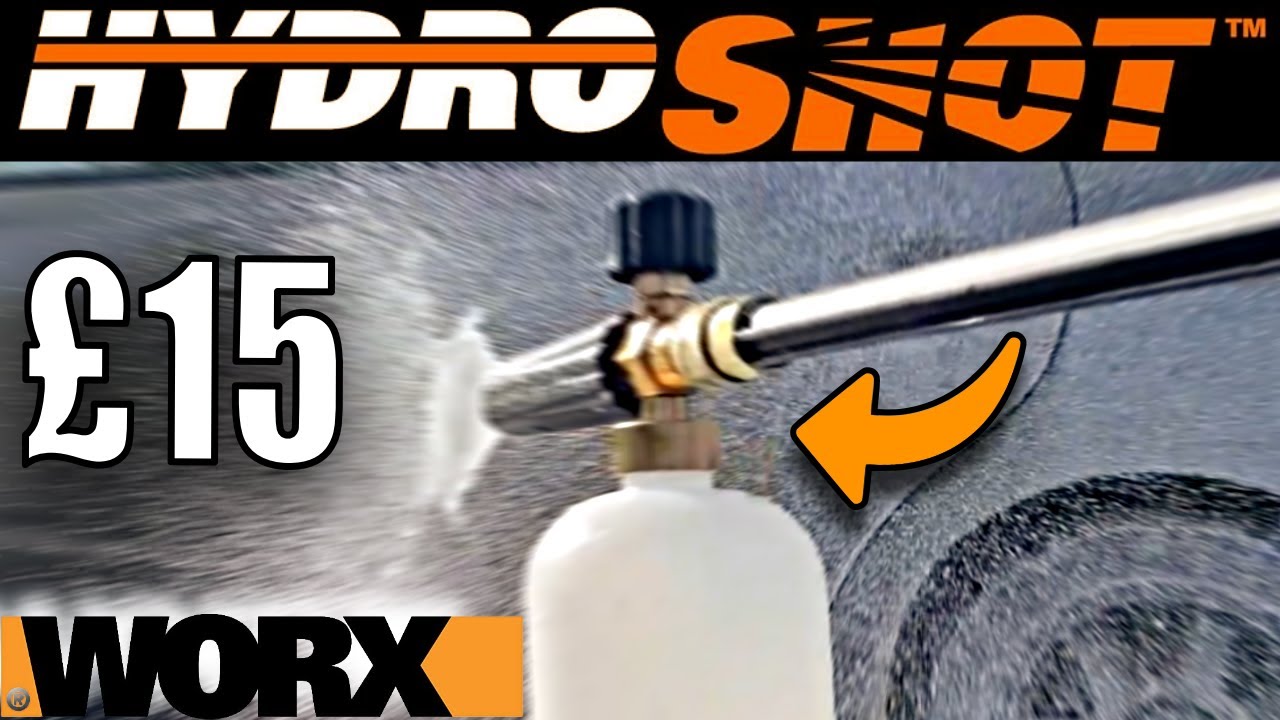 Worx Hydroshot With CHEAP Snow Foam Cannon? BOOM.