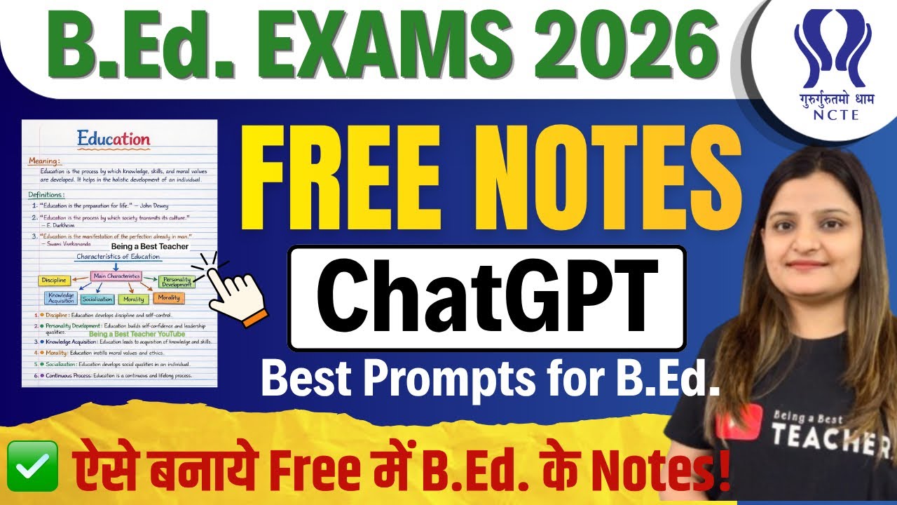 B.ED. EXAM NOTES: How to make Best Notes for B.Ed.? | B.Ed. ke best Notes kaise banaye? | FREE NOTES