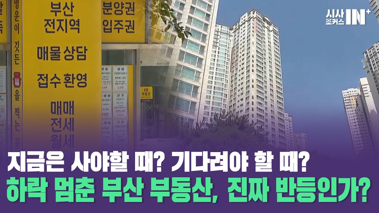 하락 멈춘 부산 부동산, 진짜 반등인가? [강정규 동아대학교 부동산대학원장 / 박지혜 SJ&G 부동산 투자법인대표]