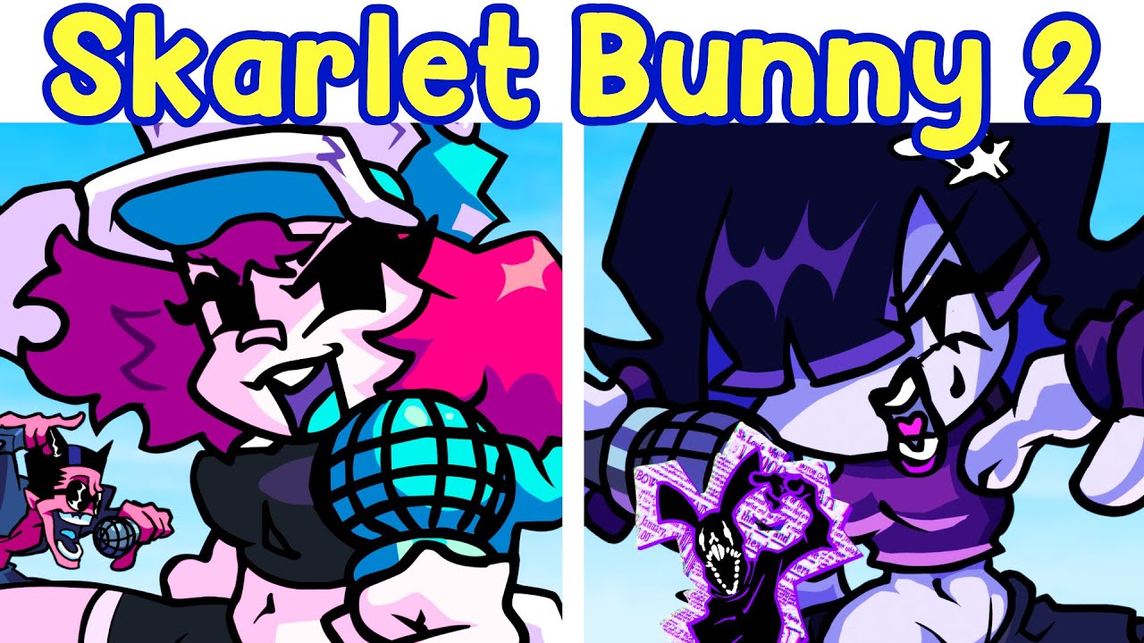 Friday Night Funkin': VS Skarlet Bunny V2 (Graffiti Groovin') Full + Cutscenes | FNF Mod