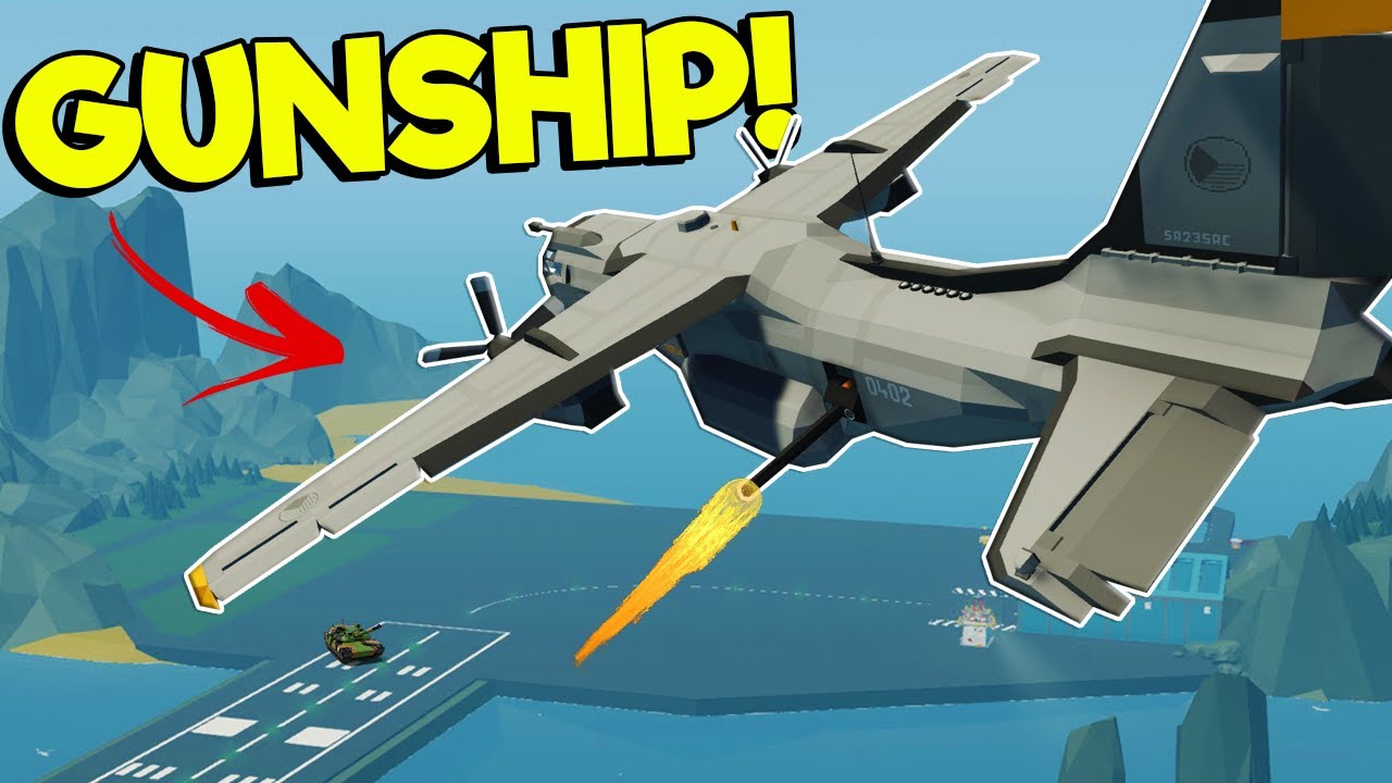 We Used a GUNSHIP to Destroy Tanks in Stormworks Weapons DLC Multiplayer!