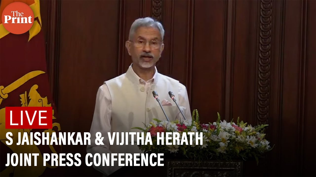 LIVE: EAM&rsquo;s press statement alongside FM Vijitha Herath of Sri Lanka in Colombo.