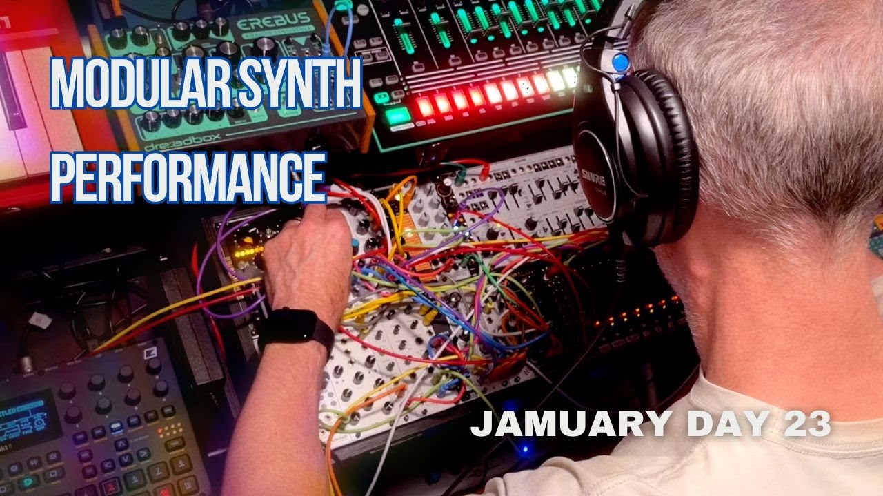 Improvised performance on the modular synth #modularsynth #eurorack #techno #jamuary #analogsynth