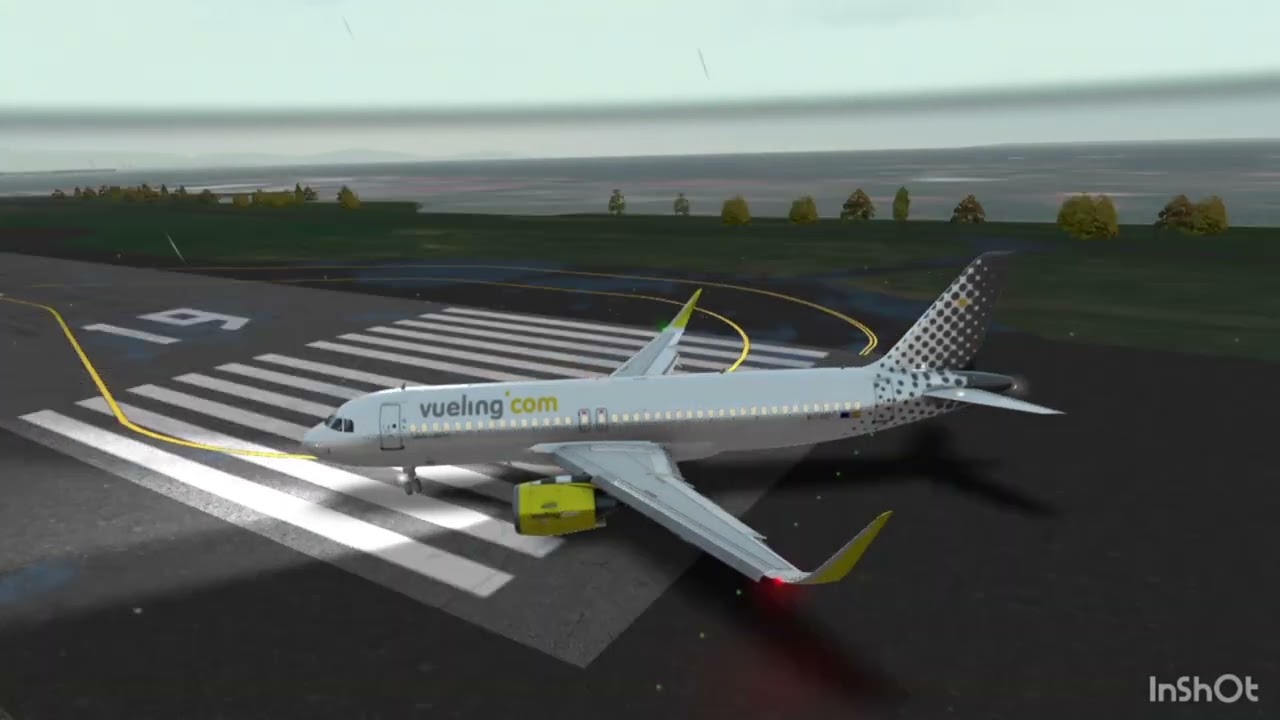 Landing in Vigo airport