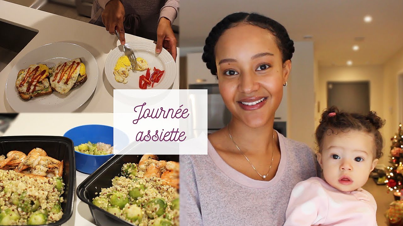 ♡Une journée dans notre assiette //maman qui allaite et bébé 8 mois♡