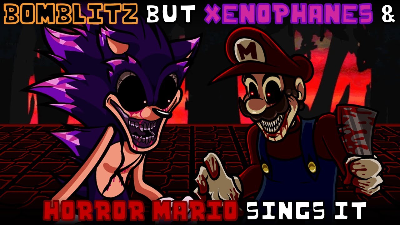 Bomblitz but Xenophanes & Horror Mario sings it | FNF: Funkin Aside cover