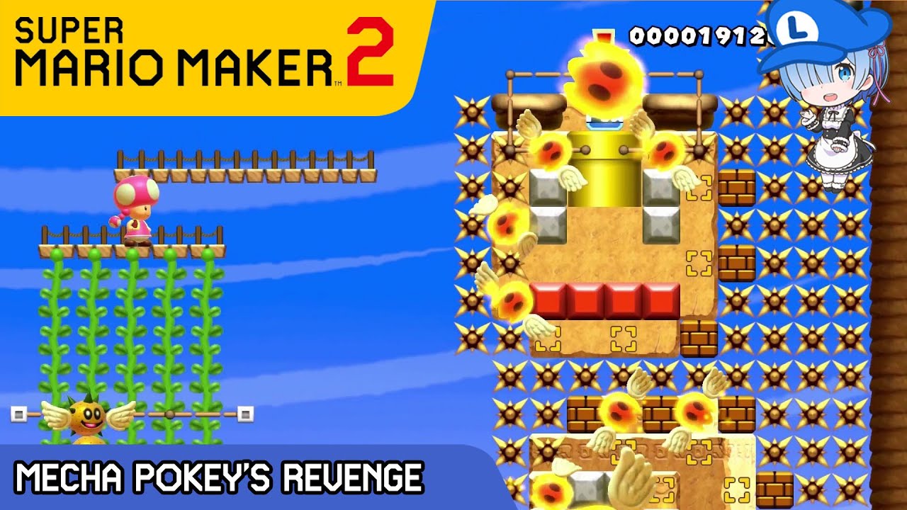 Mecha Pokey's Revenge メカサンボの復活 - COOL BOSS IDEAS in Mario Maker 2