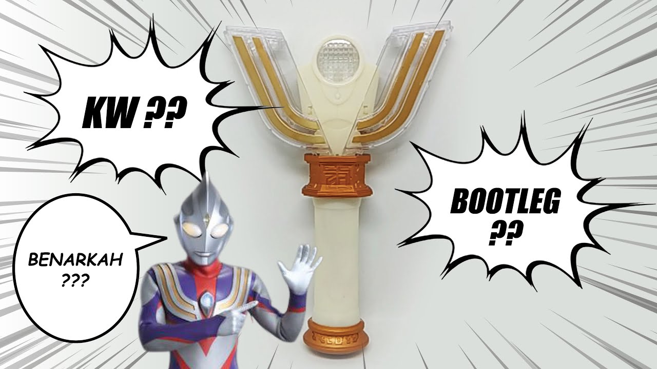 DX Tiga Spark Lens Recast Bootleg KW Kawe China Fake Ultraman Tiga Changer Review