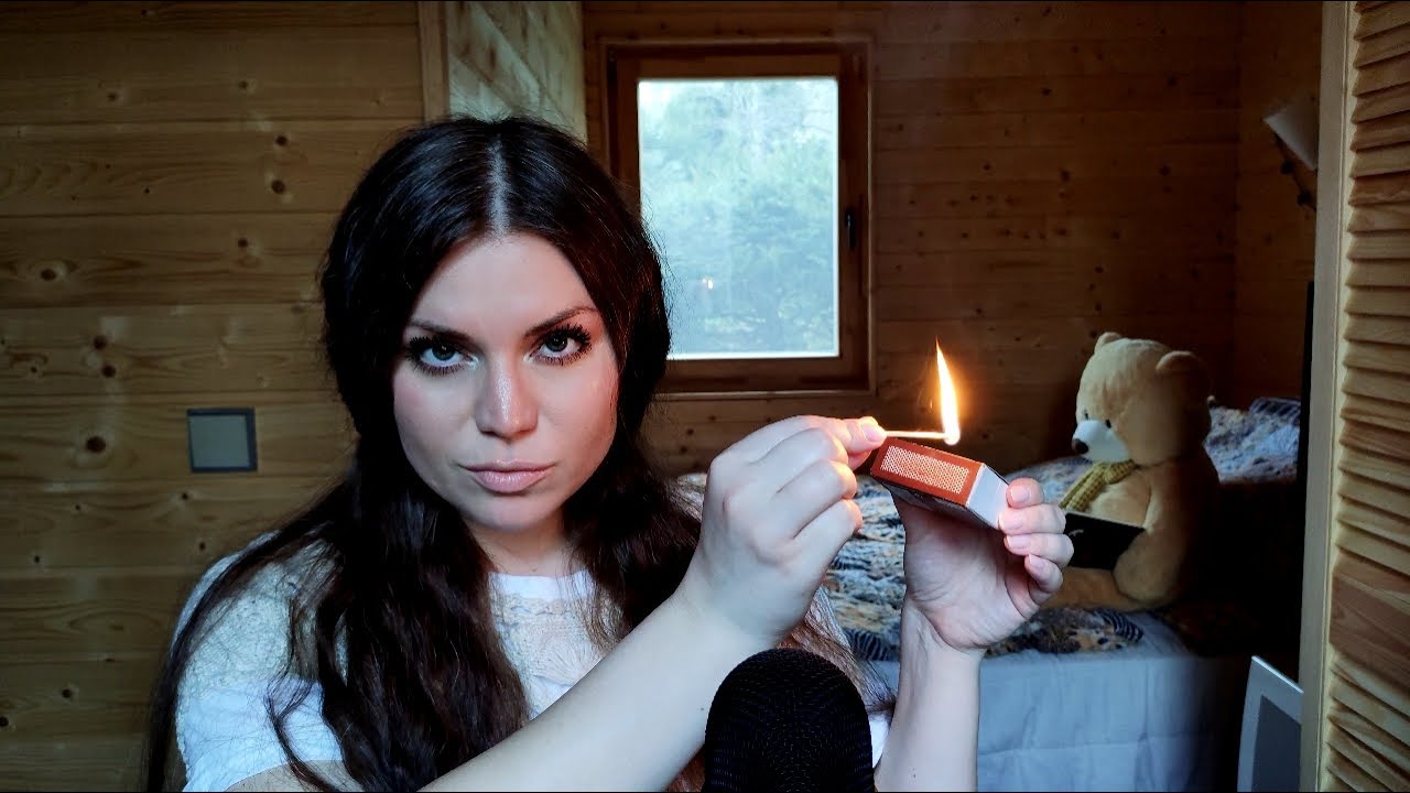 Striking matches and Campfire | Cozy and magical atmosphere | ASMR | Relaxation time🔥💦😴